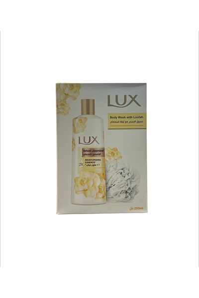 LUX Lux Velvet Jasmine Fragranced Body Wash with Puff 250ml