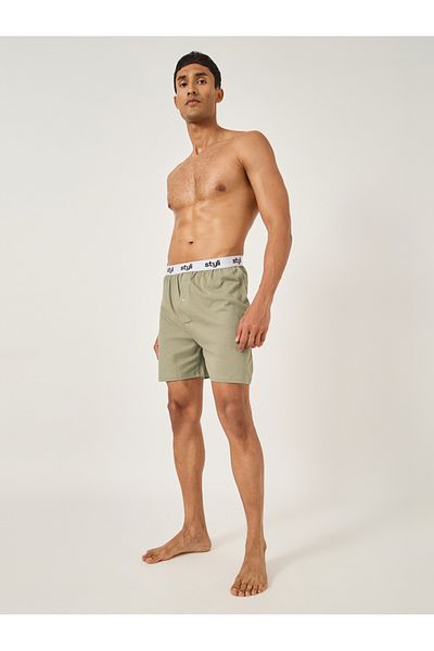 Styli Pack of 2 - Knitted Boxer With Elasticated Waistband