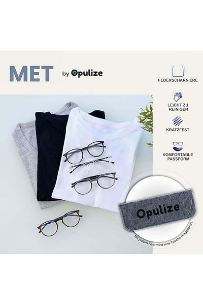 Opulize Set of 4 pairs of Opulize reading glasses, multicolor, RRR60-127C