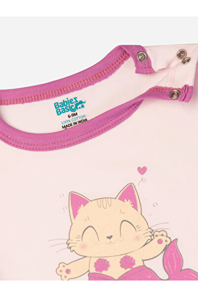 Babies Basic By Styli Printed Cotton Long Sleeves Sleepsuit