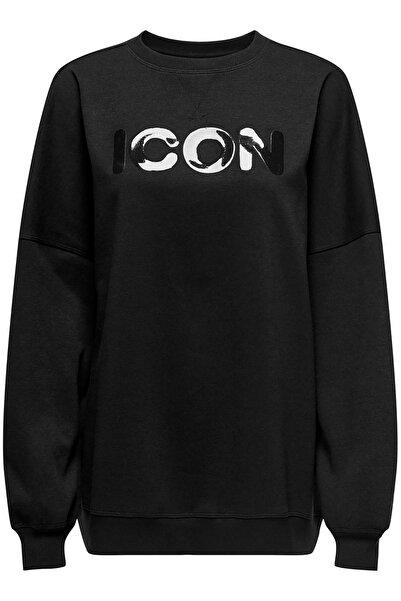 ONLY Relax Fit Bisiklet Yaka Uzun Kol Kadın Sweatshirt 15333285