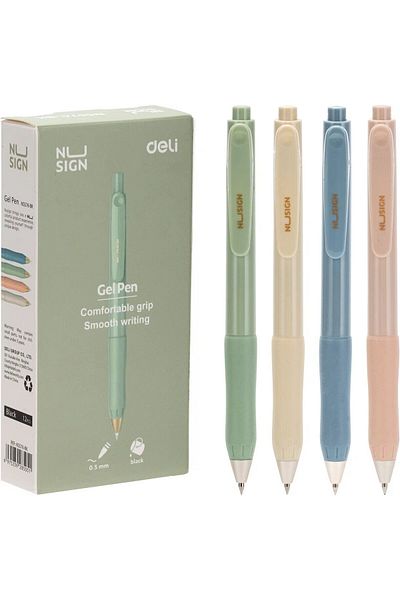 Deli Gel Pen BLACK ENS576-BK