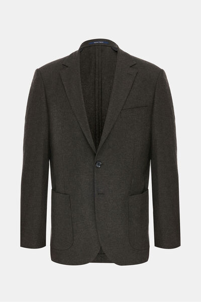 W Collection HAKİ DÜĞMELİ YÜN CEKET