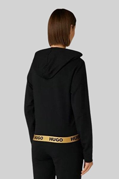 Hugo Boss Kapüşonlu Kadın Spor Ceket Siyah