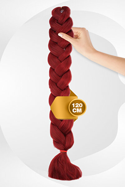 X-Pression Afrika Örgüsü Rasta Ve Box Braid Için Sentetik Saç 100 gram - Açık Kızıl