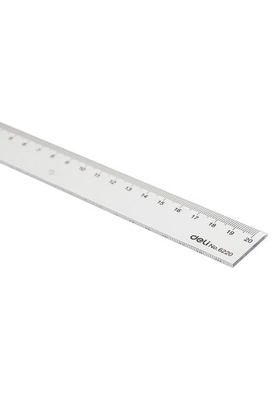 Deli Ruler TRANSPARENT E6220
