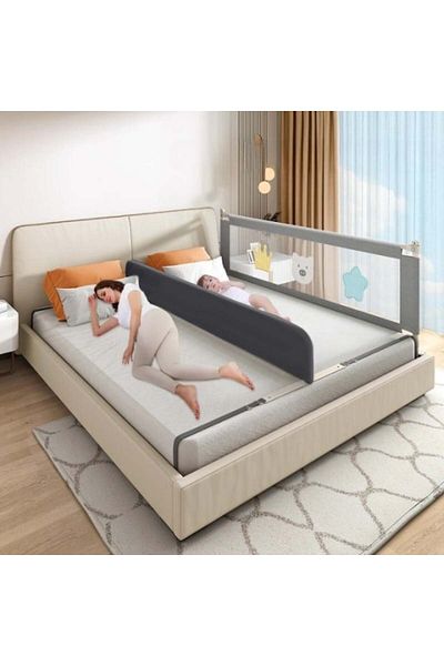 Chock chick Children's Bed Barrier - Co-sleeping Protection, Sleep Safety, Steel Fixing, 190 Cm
