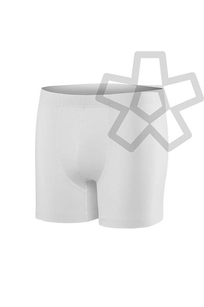 YILDIZ 12 Πακέτο Ανδρικά Bamboo Boxer 2 ζευγάρια κάλτσες μπαμπού δώρο λευκό