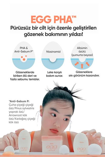 Missha Anti-Pore Serum That Gives a Bright and Smooth Look to the Skin a'Pieu Egg Pha Pore Serum