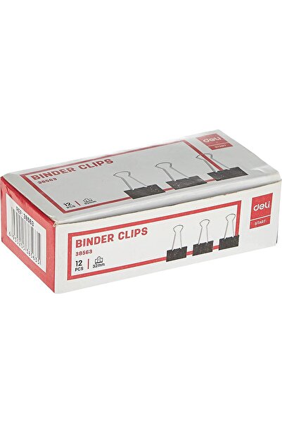 Deli مشبك ورق سهل الاستخدام باللون الأسود E38563