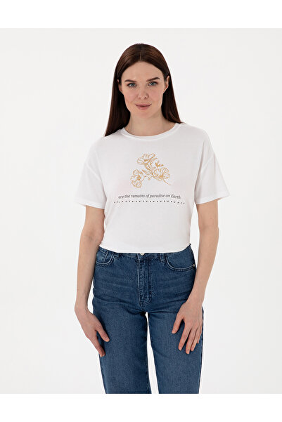 Pierre Cardin Λευκό T-shirt Κανονικής Εφαρμογής 50305787-VR013