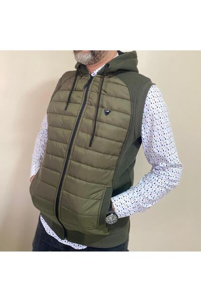 BENESSE Три нитки з капюшоном на блискавці з капюшоном