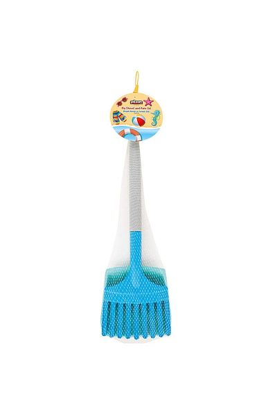 NillyToys 06 464 Large Shovel Rake Set Blue Green -Pilsan Toy