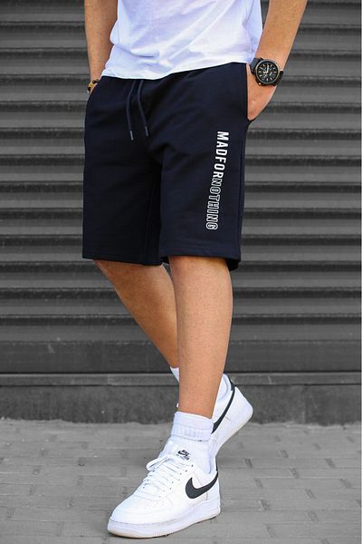Madmext Navy Blue σορτς Capri 5403