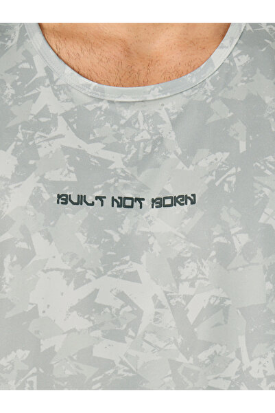 Styli All Over Print Slogan Detail Running Vest