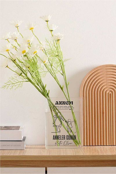 Gri Grafik Design Workshop Specially Design for Mother's Day Book Vase 6 Pcs Including Wet Tulip