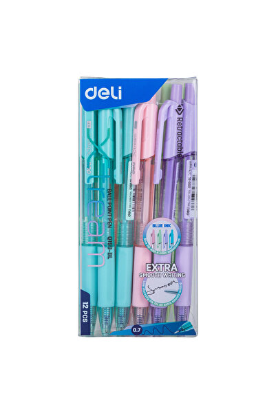 Deli قلم حبر جاف أزرق EQ199-BL