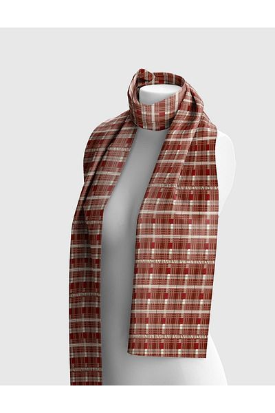 İLVİ Şal unisex İnez Roşu Claret