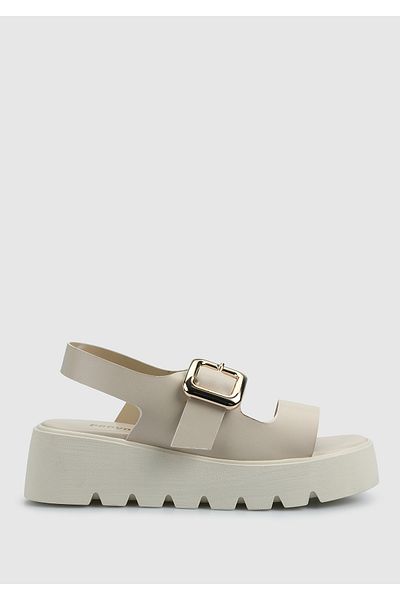 Provoq Ecru Women's Flat Sandals