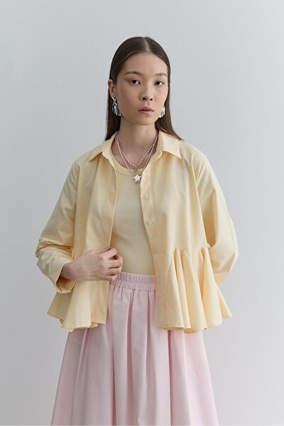 Fahhar Godeli Kısa Gömlek Sarı