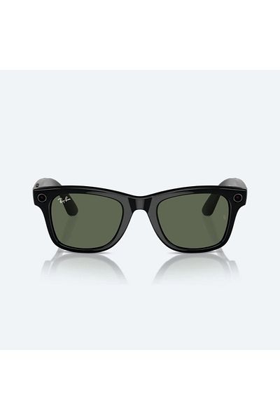 Ray-Ban نظارات ميتا واي فيرير RW4006 50-22 - أسود لامع / أخضر