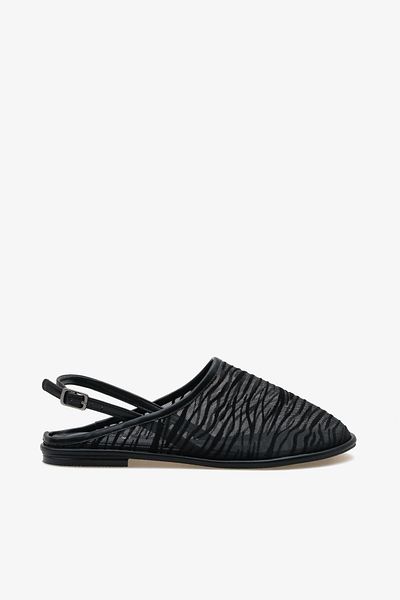 LOJO Sandale de zi cu zi din tul subțire pentru femei Ronsey Black