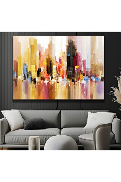 EMYA HOME Εκτύπωση σε καμβά αφηρημένο σχέδιο