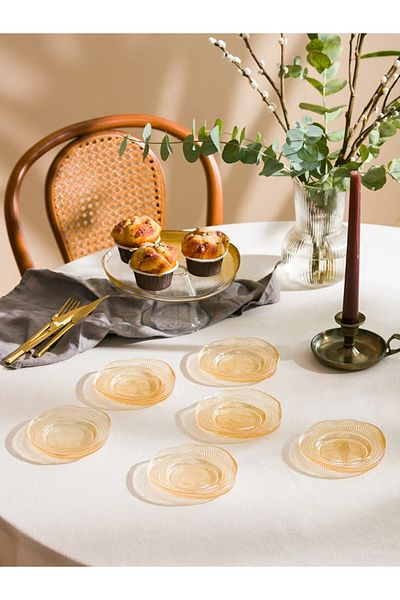 LC Waikiki Gold Set of 6 Tea Plates