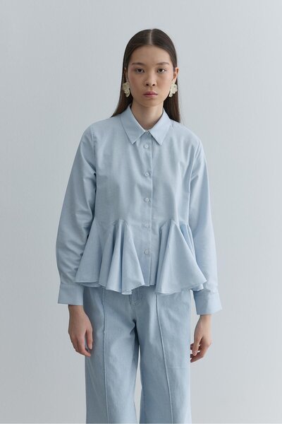 Fahhar Godeli Short Shirt Blue