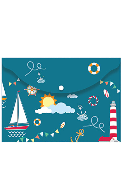 everart 1 Adet A4 Baskılı Çıtçıtlı Dosya Genç Desenler Erkek Çocuk