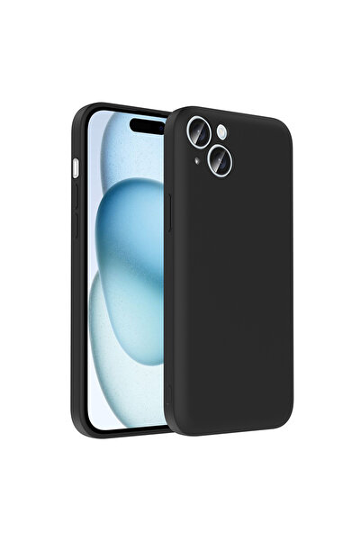 Nezih Case Apple iPhone 15 Uyumlu Kamera Korumalı Kartlık Hazneli Silikon Kap...