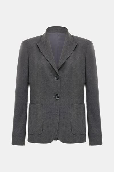 W Collection Anthracite Melange Buttoned Jacket