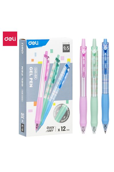 Deli Gel Pen BLACK EG60-BK