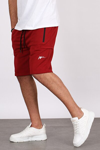 Madmext Claret Red Capri Shorts 5443