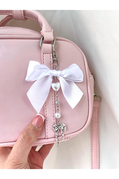 bohemian takı tasarim Fiyonklu Coquette Ribbon Suzy Çanta Charmı