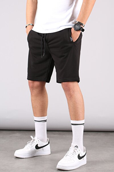 Madmext Painted Gray-Black-Navy Blue Regular Fit 3-Piece Shorts Set 5790