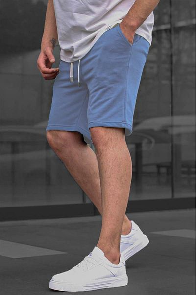 Madmext Blue Basic ανδρικό σορτς 6505