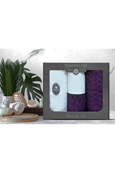 M Madam Lydi طقم مناشف مكون من 4 قطع |   مجموعة الحمام المهر |   لمسة مخملية ...