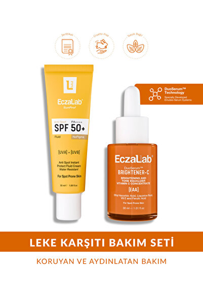eczalab Leke Karşıtı Koruma-Aydınlatıcı Bakım Seti | Antispot SPF50+ Güneş Kr...