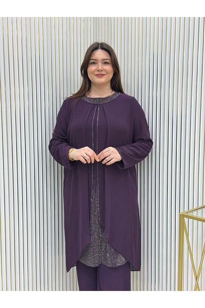 GK Σετ τουνίκ Sandy Chiffon Plus Size