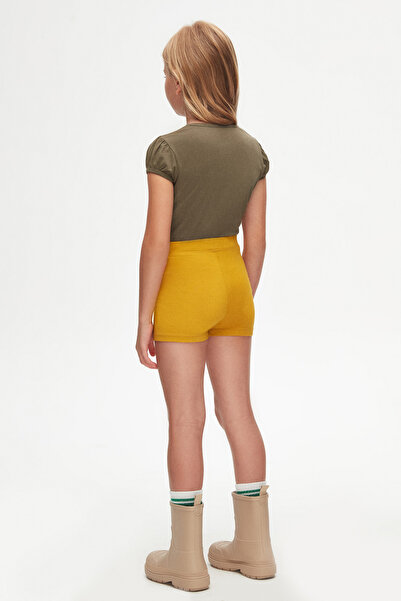 LOVETTI Basic Mustard Girls' Dance Shorts