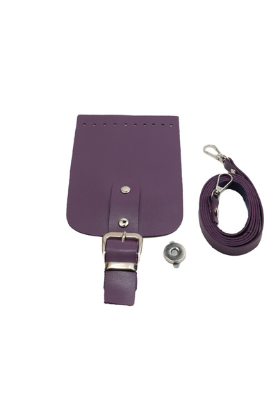 Prestij Boncuk Σετ Κατασκευής Δερμάτινης Τσάντας Μωβ