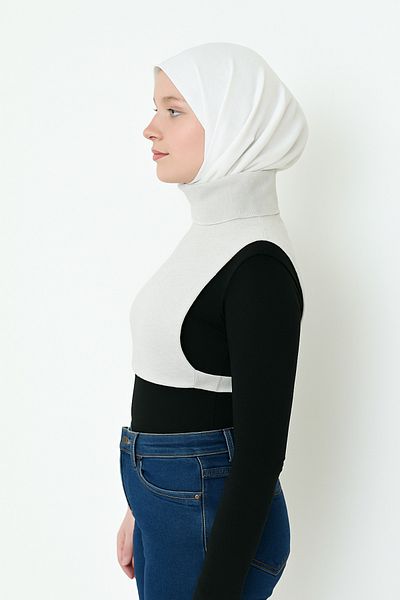 mirach Body cu guler în picioare, complet închis, mărime mare |   Camisole din bumbac elastic Gâtul pescar Guler înalt