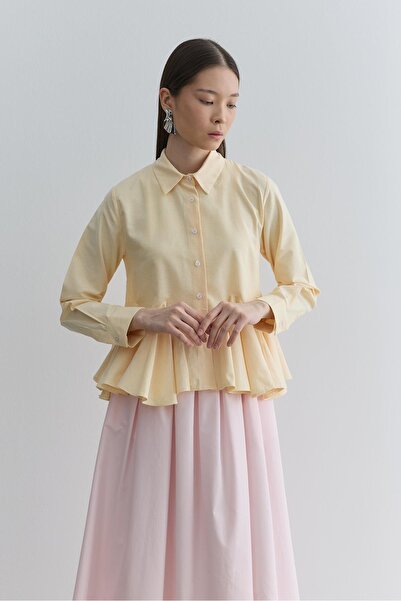 Fahhar Godeli Kısa Gömlek Sarı