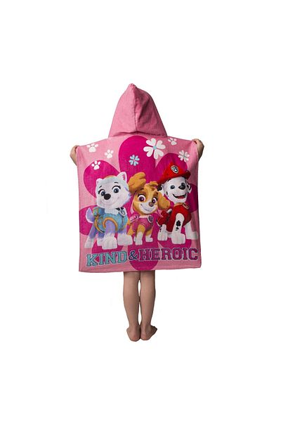 PAW PATROL Children's poncho towel, 100% cotton, 50x115 cm, multicolor, Paw Patrol