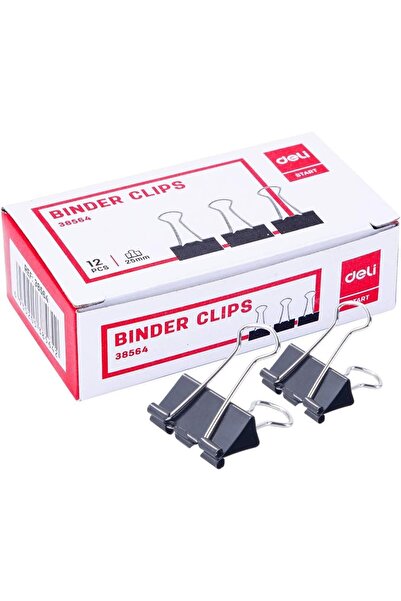 Deli مشبك ورق سهل الاستخدام باللون الأسود E38564