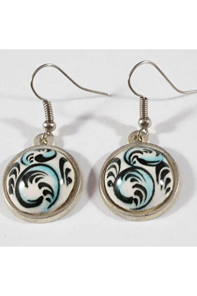 Çini Evi أقراط من فخار إيزنيك بنقوش الربيع