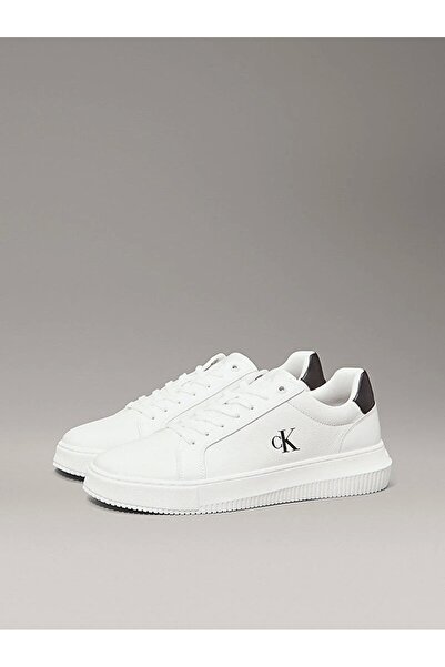 Calvin Klein Kadın Beyaz Ck Logolu Sneaker