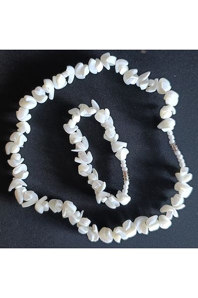 ESAS AKSESUAR Real Handmade Necklace and Bracelet Set of Two Modern Design with Screws