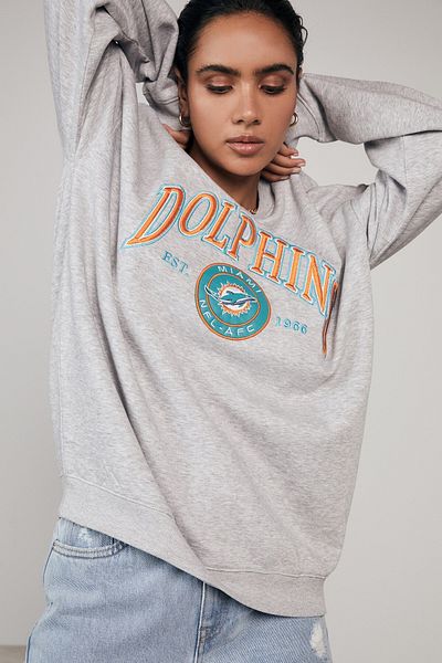 Madmext Mad Girls Grau bedrucktes Damen Sweatshirt MG1210